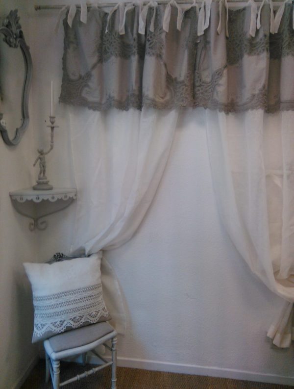 Rideaux Shabby romantique - "Modèle unique"