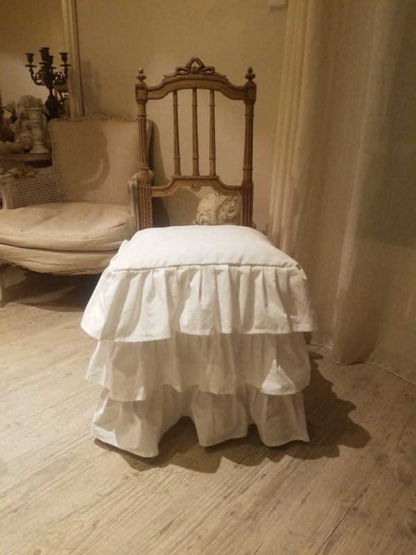 Housse de chaise, assise et dossier "Froufrou" commande sur mesure – Image 2
